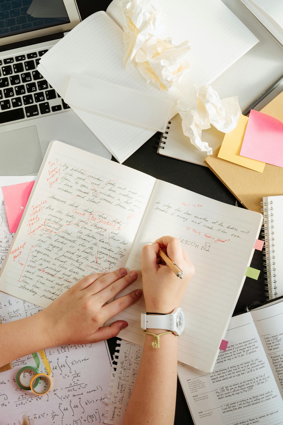 Highlight review and note-taking setup